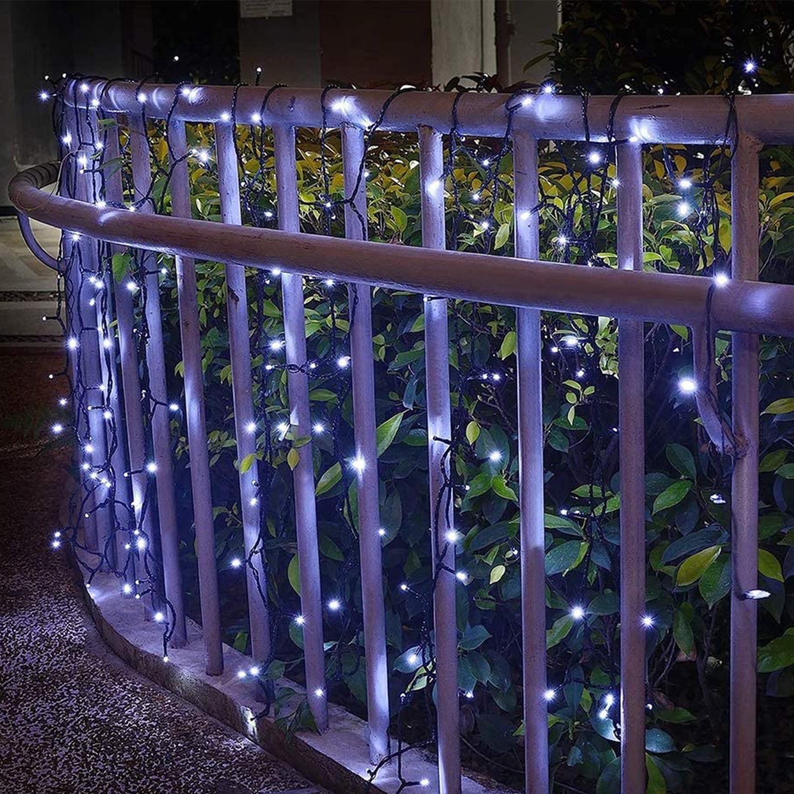 NNEDSZ Decor Outdoor LED Plug In Fairy Lights - White - 200 Lights-3